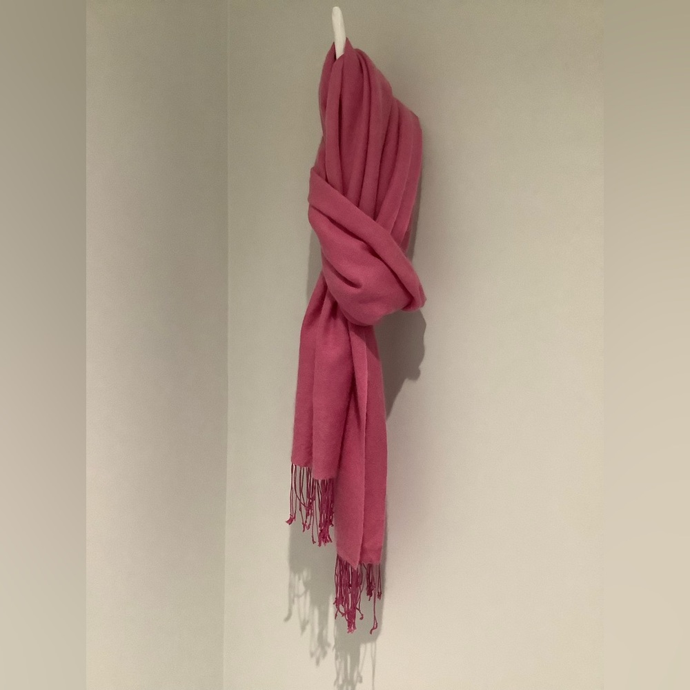“Barbie Pink” Cashmere Scarf